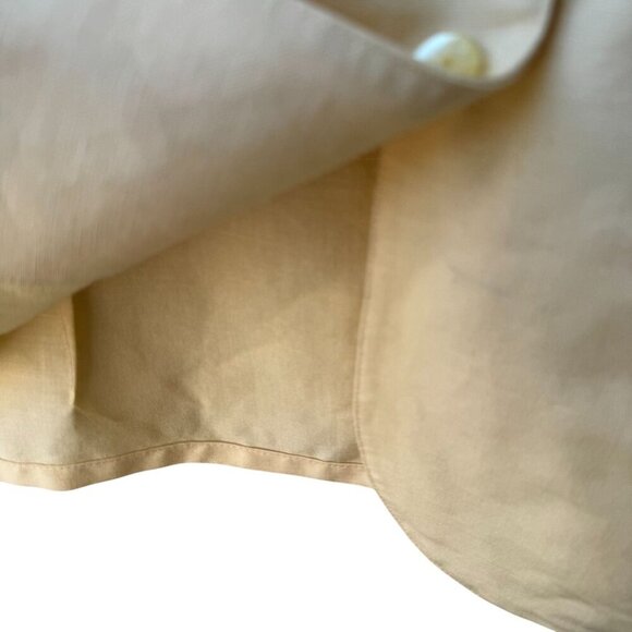 Emma James Petite Vintage Yellow Linen Blend Lace Crochet Sleeve Blazer Jacket 1 - Picture 9 of 10